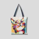 Stylist Printed Tote Bag - 250GSM - White Cotton Canvas Fabric